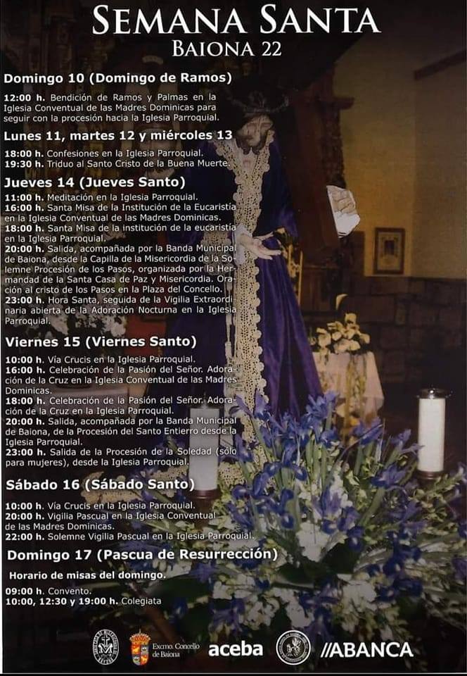 Semana Santa en Baiona 2022 Baiona / 
Bayona